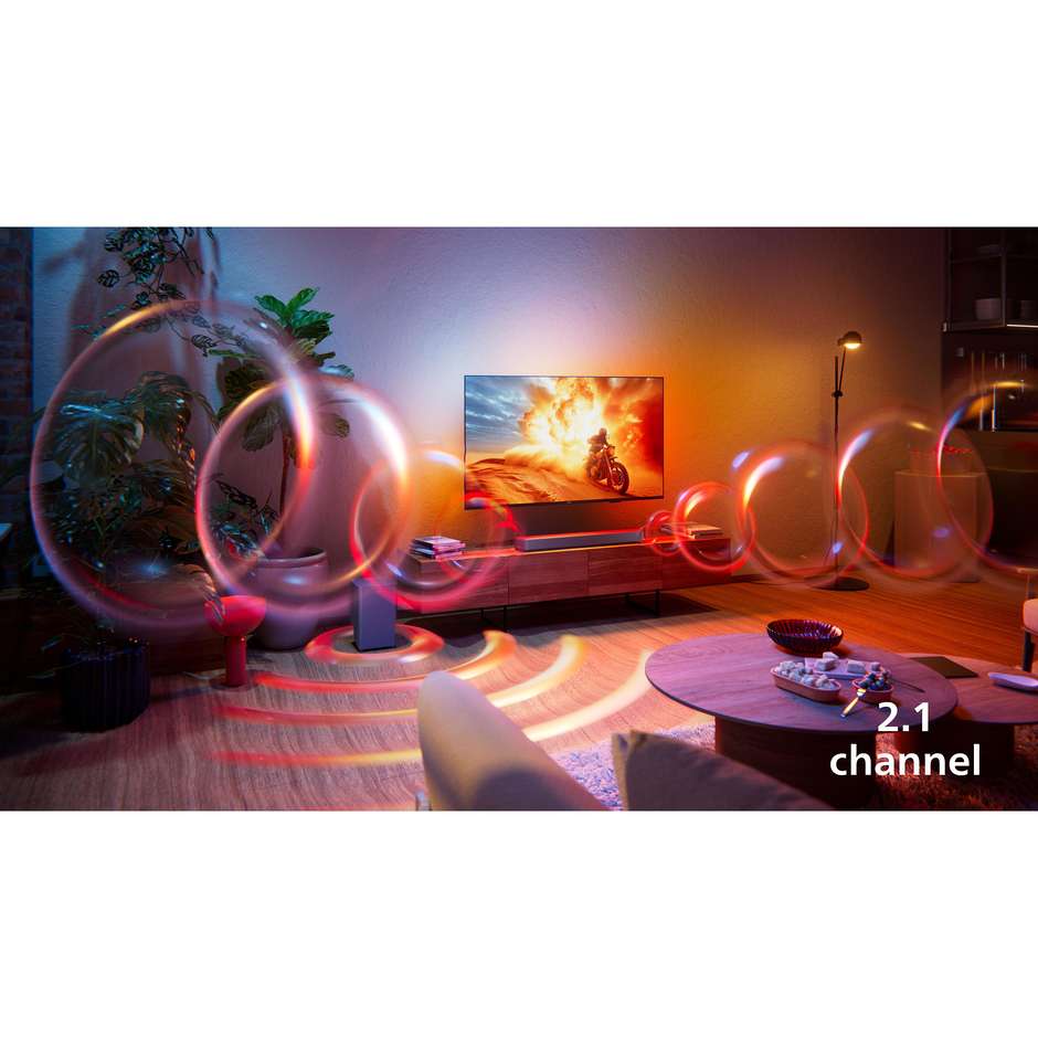 Philips TAB5601/10 Soundbar 2.1 145 W RMS con subwoofer wireless grigia