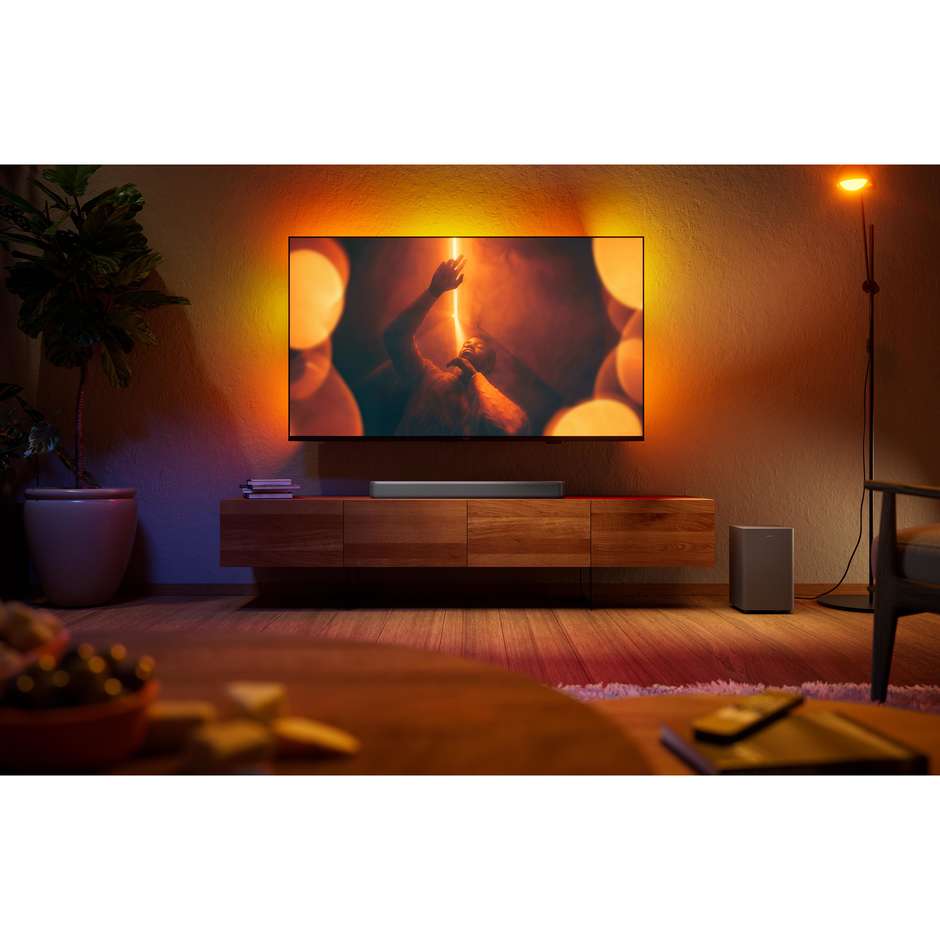 Philips TAB5601/10 Soundbar 2.1 145 W RMS con subwoofer wireless grigia