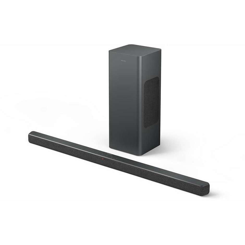 Philips TAB6309/10 Soundbar 2.1 Canali 160W Subwoofer Wireless Dolby Atmos Grigio
