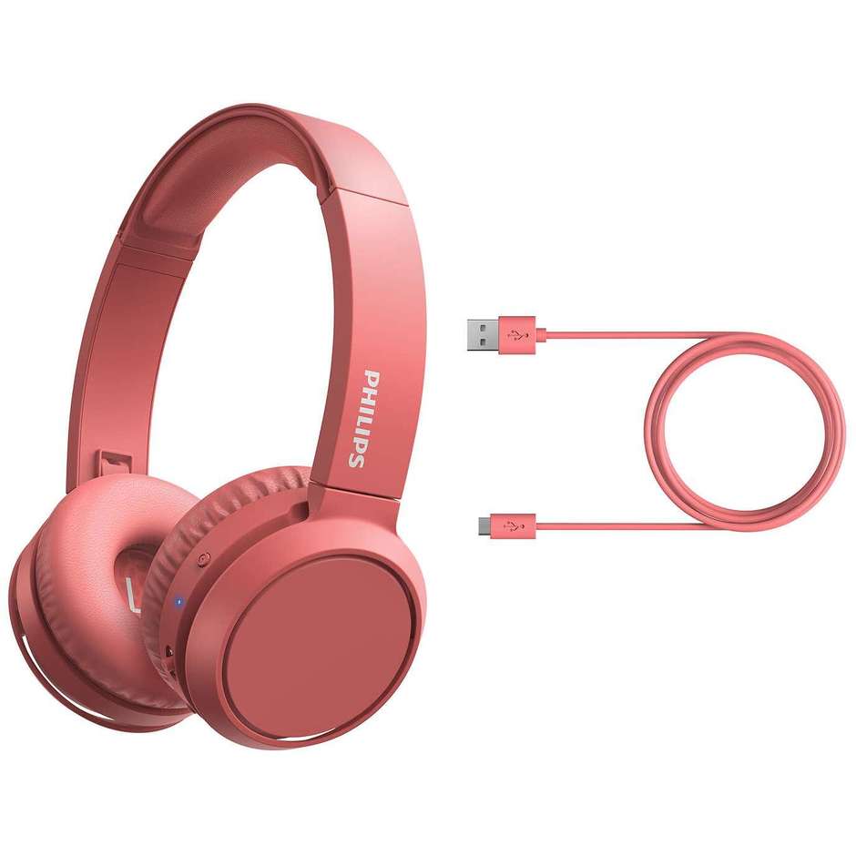 Philips TAH4205RD/00 Cuffie wireless Bluetooth sovrauricolari colore rosso