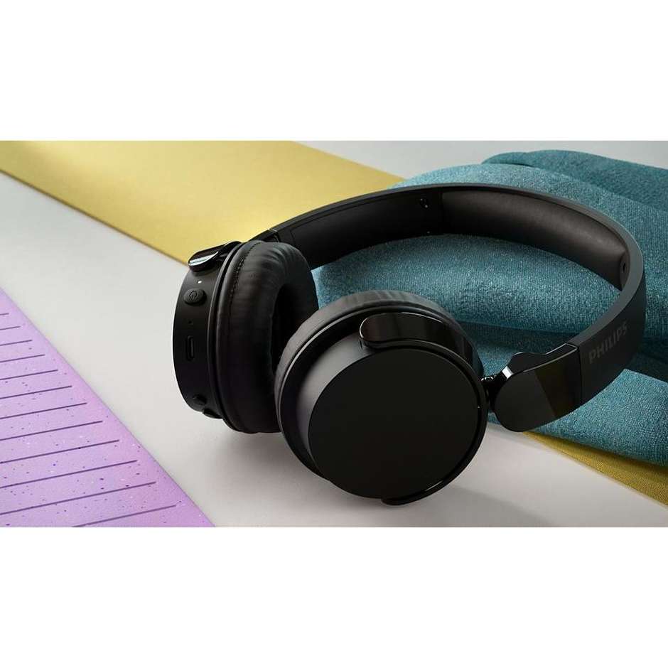 Philips TAH4209BK/00 Cuffie Wireless Bluetooth 5.3 Over-Ear Ripiegabili Nero