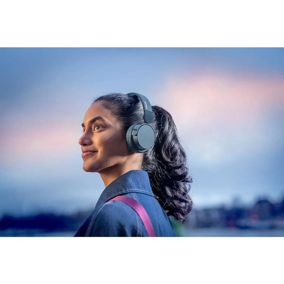 PHILIPS TAH4209BL/00 Cuffie Wireless Bluetooth con Microfono Integrato Autonomia 55 Colore Blue
