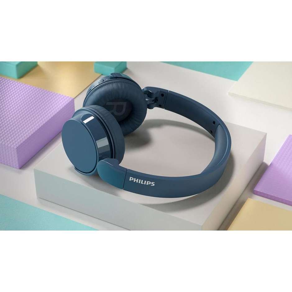 PHILIPS TAH4209BL/00 Cuffie Wireless Bluetooth con Microfono Integrato Autonomia 55 Colore Blue