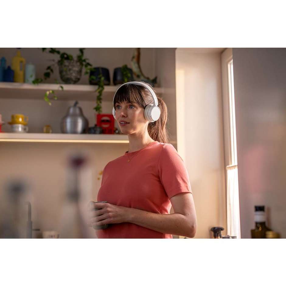 PHILIPS TAH4209WT/00 Cuffie Wireless Bluetooth con Microfono Integrato Autonomia 55 Colore White