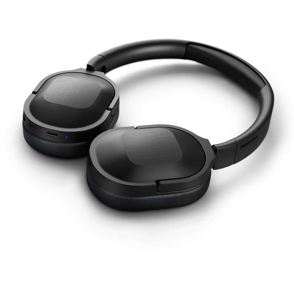 Philips TAH6506BK Cuffie Wireless Over-Ear Bluetooth 5.0 ANC 30h USB-C Nero