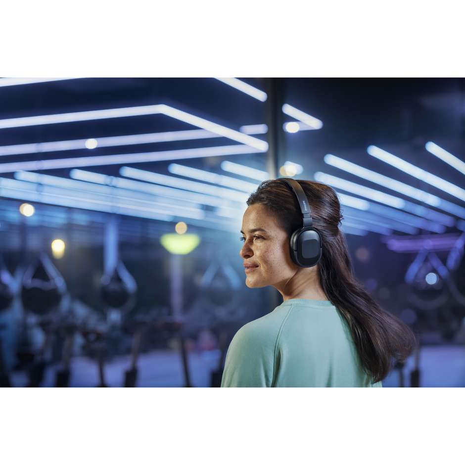 Philips TAH6506BK Cuffie Wireless Over-Ear Bluetooth 5.0 ANC 30h USB-C Nero