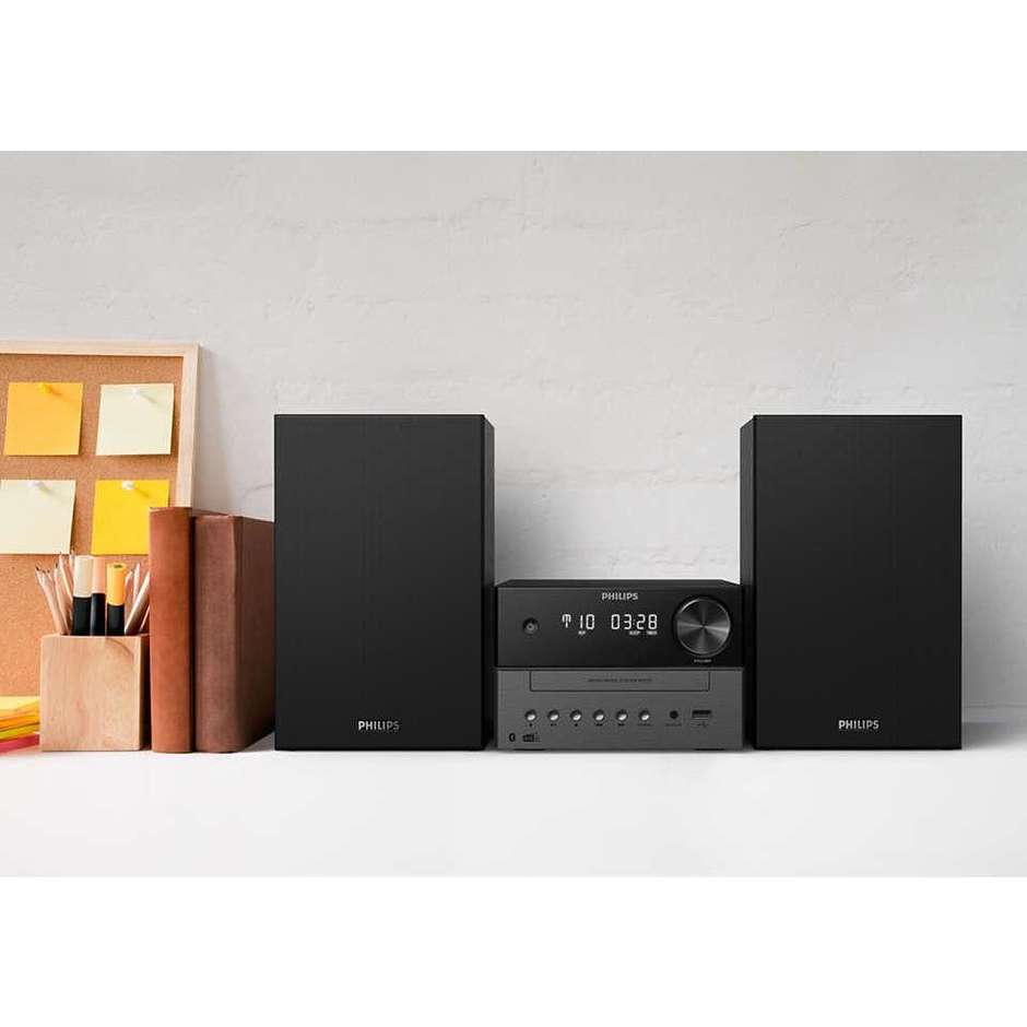 Philips TAM3505/12 Sistema musicale micro Hi-Fi Potenza 18 W colore nero e grigio