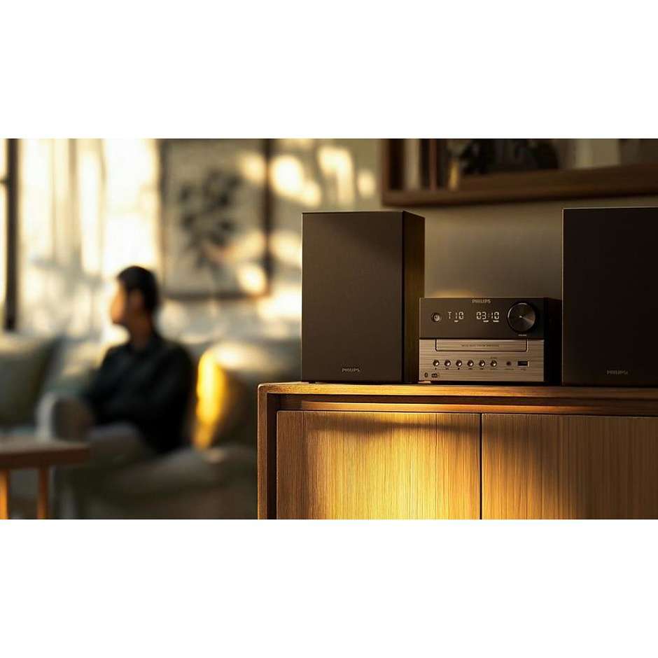 Philips TAM3505M2/12 Microsistema Hi-Fi 20W CD DAB+ FM Bluetooth Nero