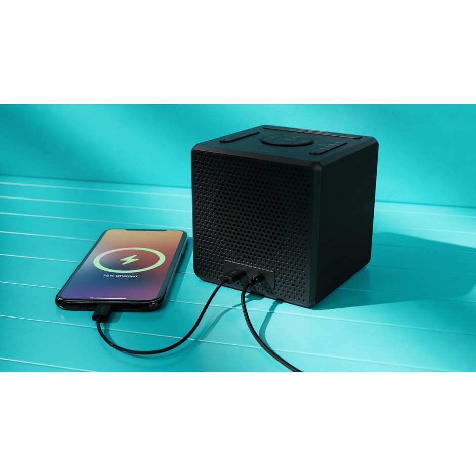 PHILIPS TAR4600/10 Radiosveglia Digitale con Display LED a Doppia Sveglia e Radio FM Colore Black