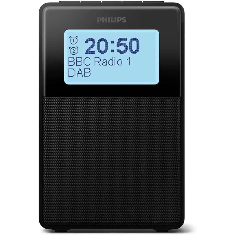 PHILIPS TAR5100/10 Radio Digitale Portatile DAB / DAB+ ed FM RDS Colore Black