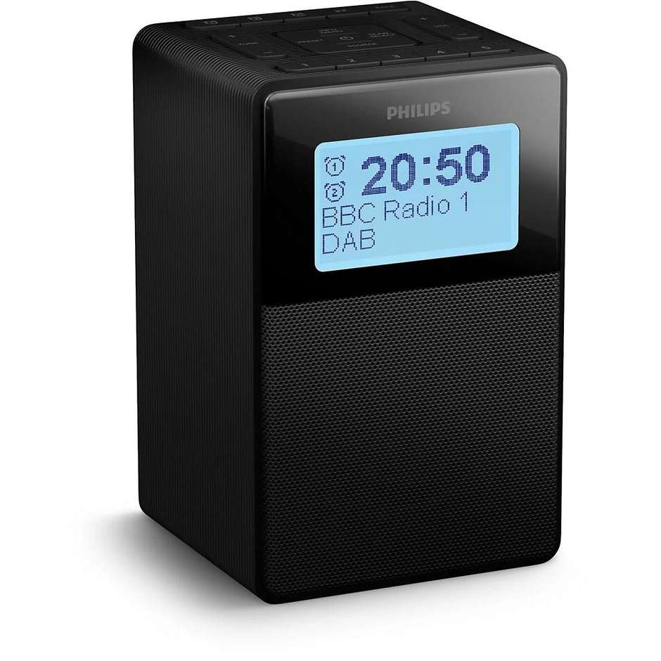 Philips TAR5100/10 Radiosveglia Digitale DAB+ FM Bluetooth 5.3 IPX4 Nero