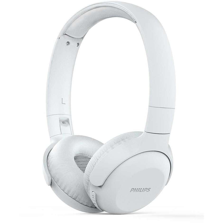 PHILIPS TAUH202WT/00 Cuffie Wireless Bluetooth con Microfono Integrato Cancellazione Attiva del Rumore ANC Autonomia 15 Colore White