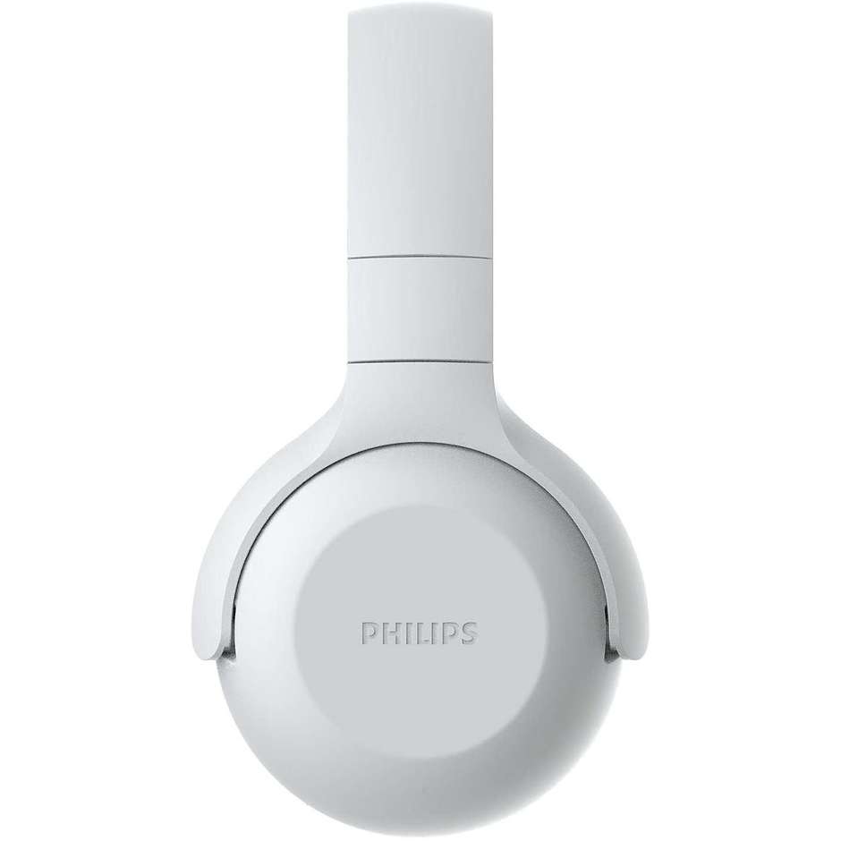 PHILIPS TAUH202WT/00 Cuffie Wireless Bluetooth con Microfono Integrato Cancellazione Attiva del Rumore ANC Autonomia 15 Colore White
