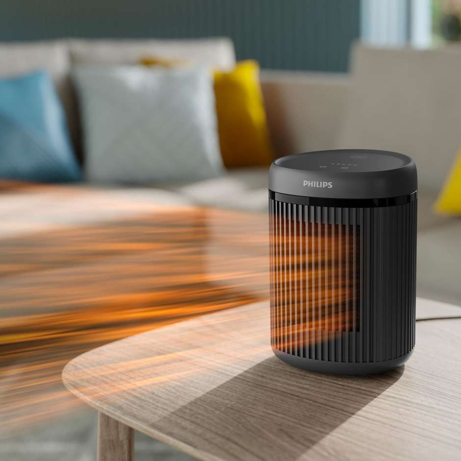 Philips Termoventilatore compatto in ceramica 1500 W Colore Nero