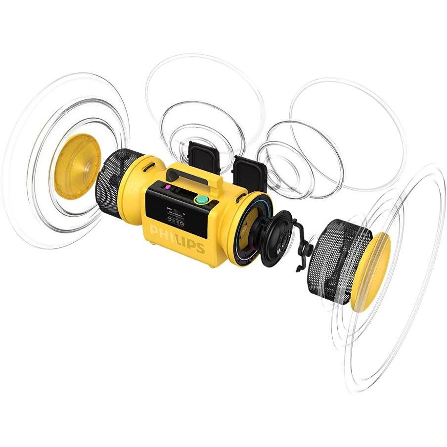 Philips The Tube TAMS80Y/00 Speaker Bluetooth 140 W RMS IP67 giallo