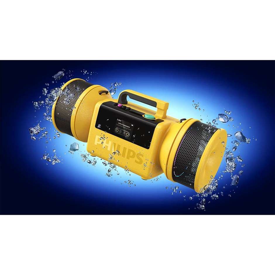 Philips The Tube TAMS80Y/00 Speaker Bluetooth 140 W RMS IP67 giallo
