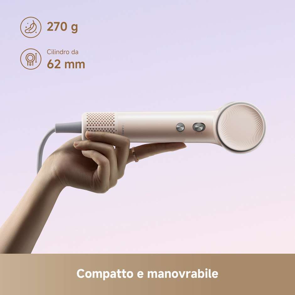 phon mini flow 1200 w 5 temp 2 vel rosa