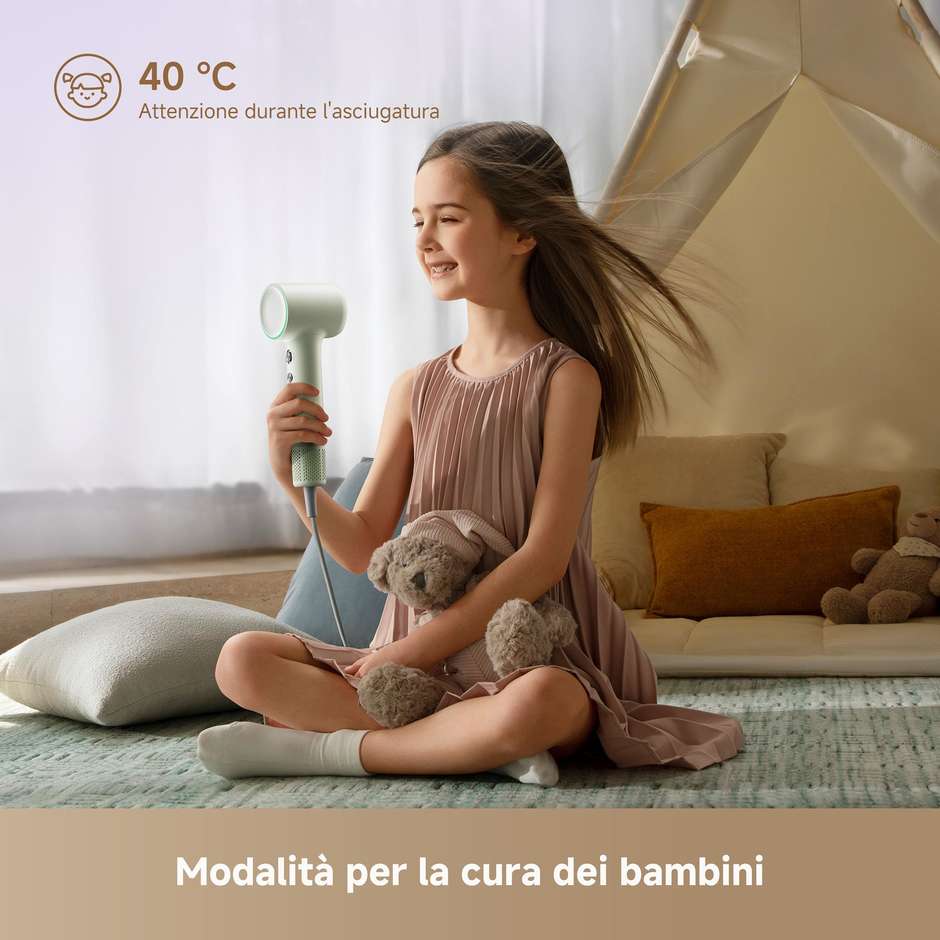 phon mini flow 1200 w 5 temp 2 vel verde