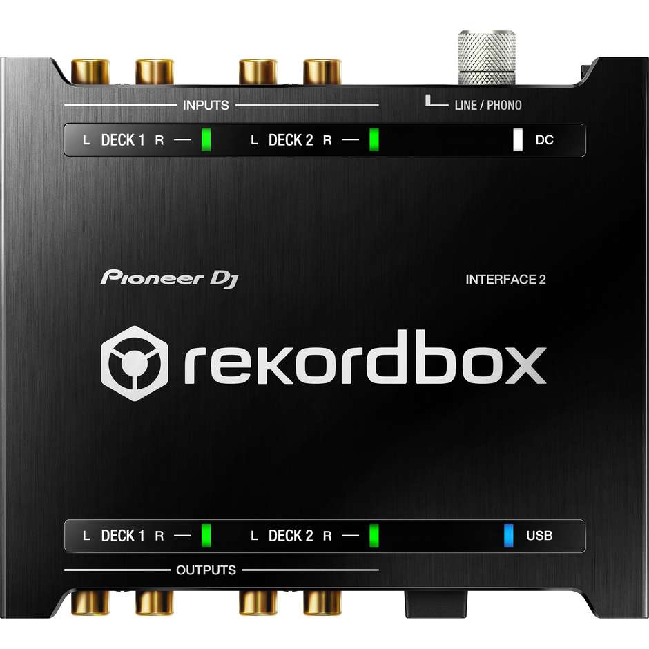 Pioneer INTERFACE 2 Convertitore Audio USB-B per rekordbox DVS Nero