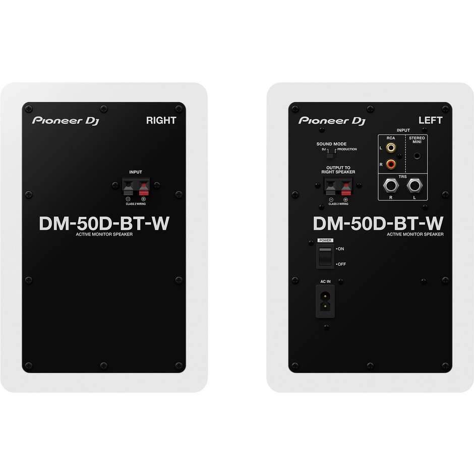 Piooner DM-50D-BT-W  Coppia di diffusori Bluetooth per DJ e per Feste colore bianco