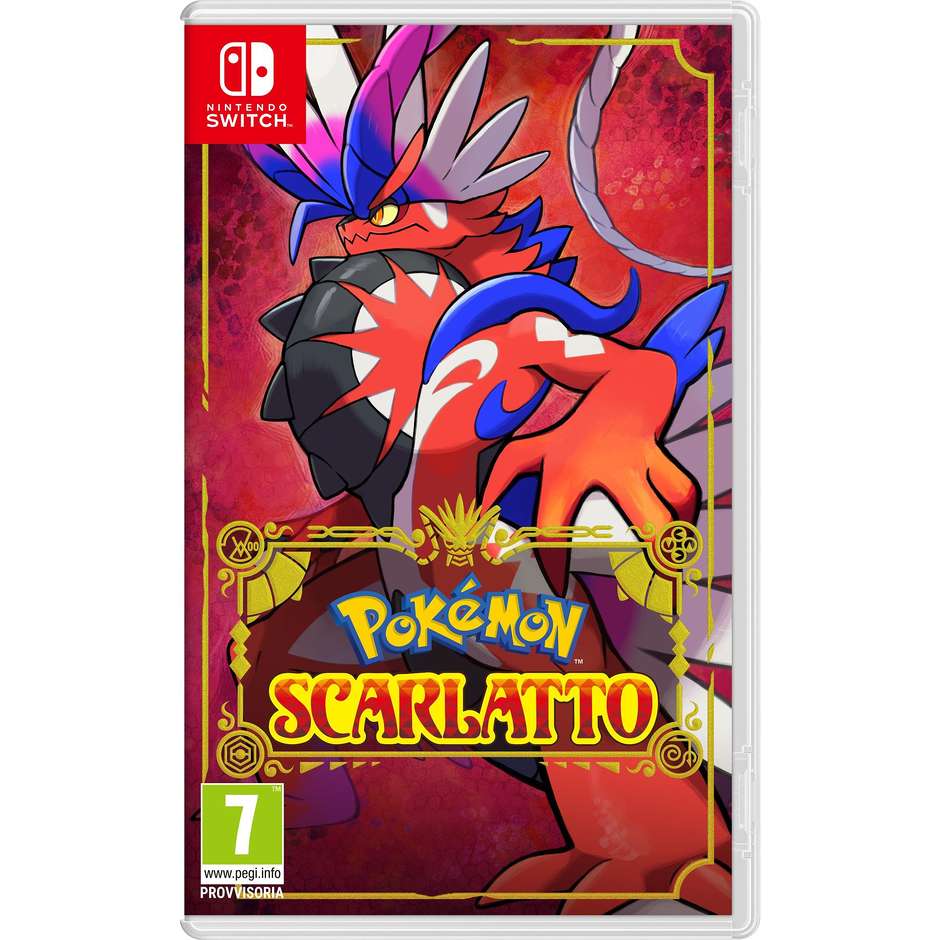 Pokémon Scarlatto per Nintendo Switch Gioco di Ruolo Open World Regione di Paldea Fenomeno Teracristal Scheda di Gioco