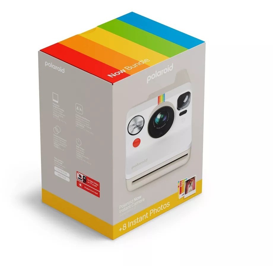 POLAROID NOW G3 PEBBLE WHITE Fotocamera Istantanea Analogica con Espulsione Automatica Colore White