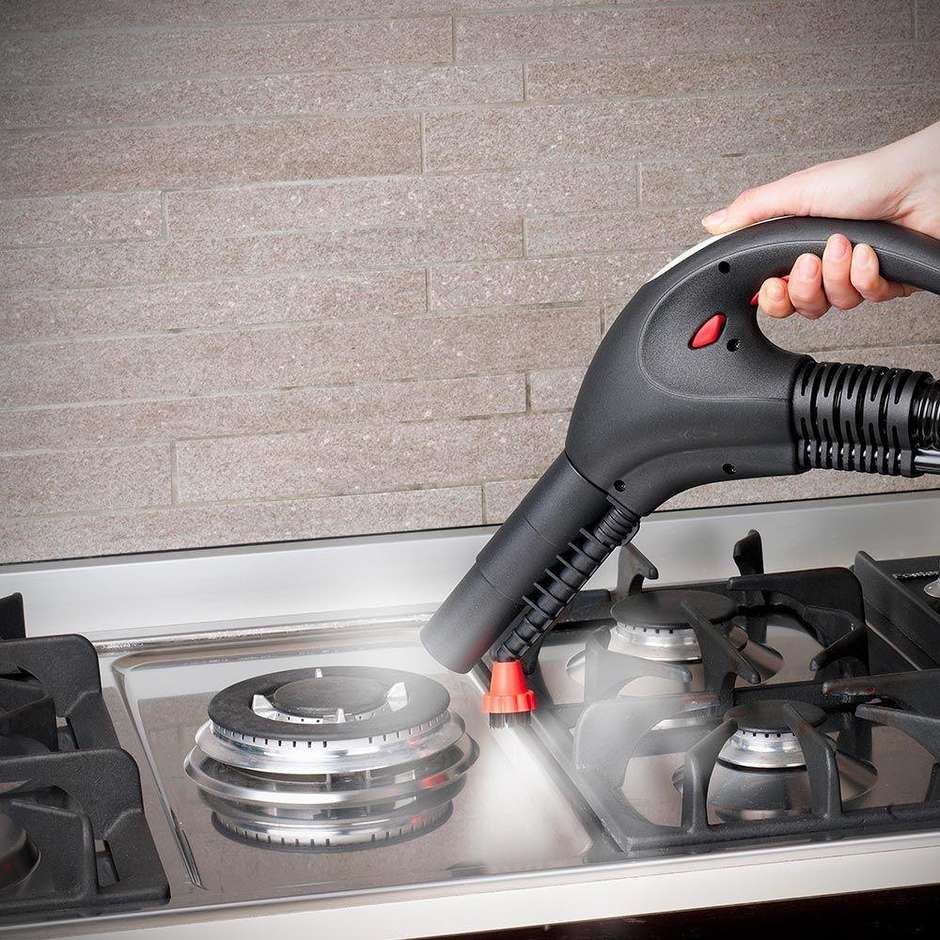 Polti FAV50 Vaporetto Multifloor Pulitore a vapore cilindrico 1,8 L Potenza 1350 W Colore Rosso, Bianco