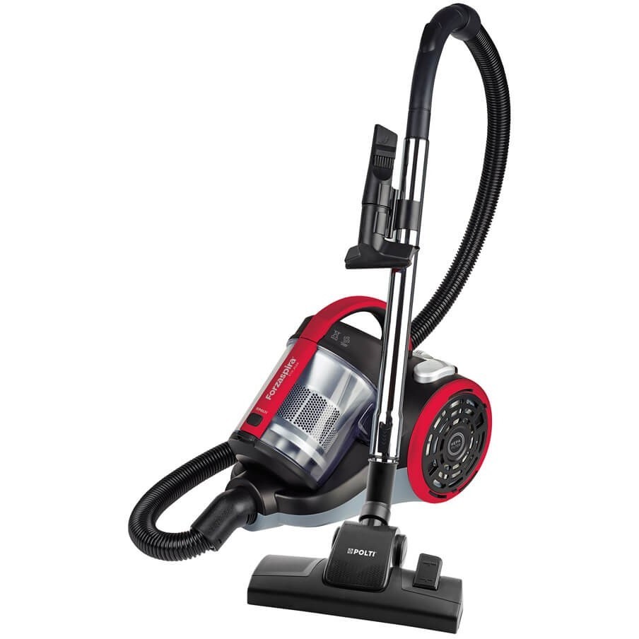 Polti Forzaspira C110_PLUS Aspirapolvere a Traino Ciclonico Senza Sacco 800W Filtro HEPA 2L Nero e Rosso