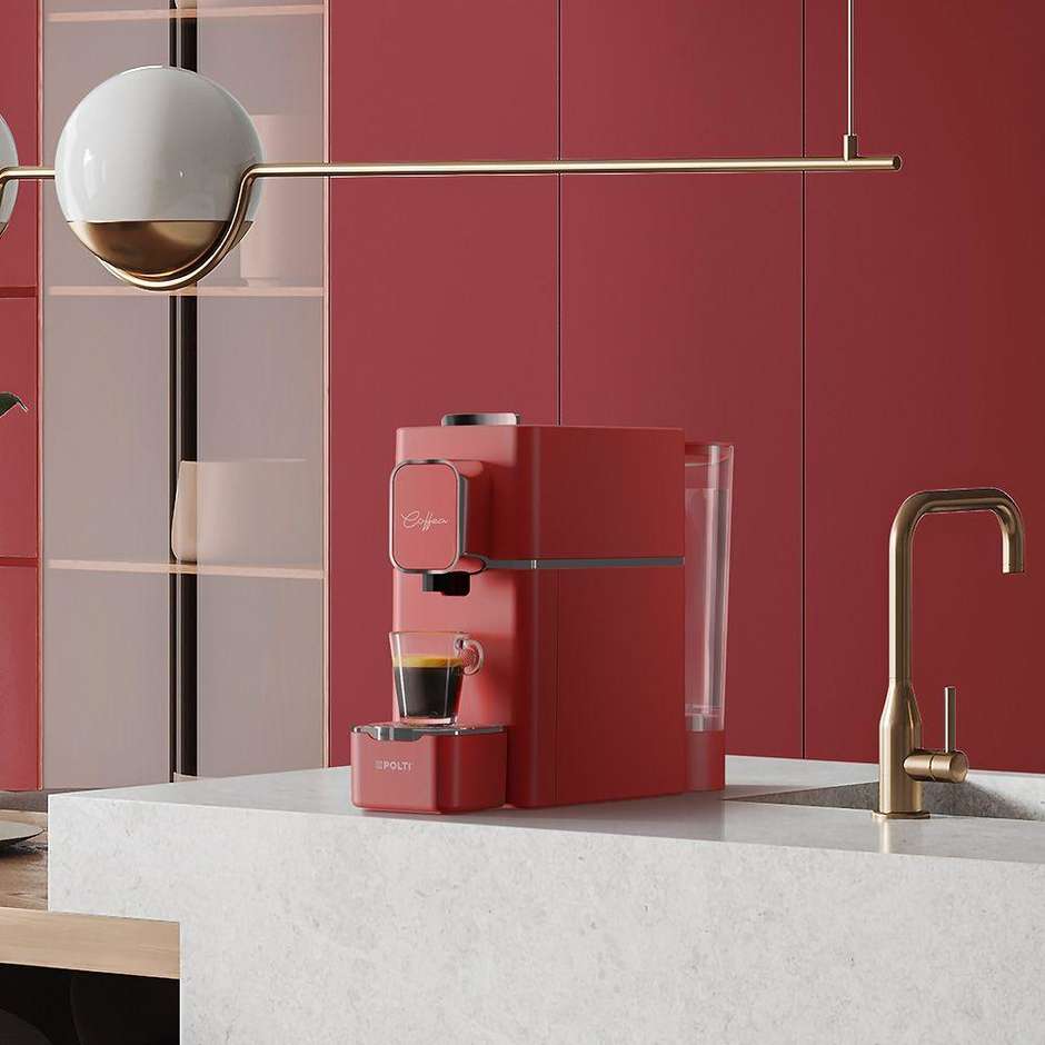 Polti PCEU0136 Macchina per caffe a cialde 0,85 L Potenza 1400 W Colore Rosso
