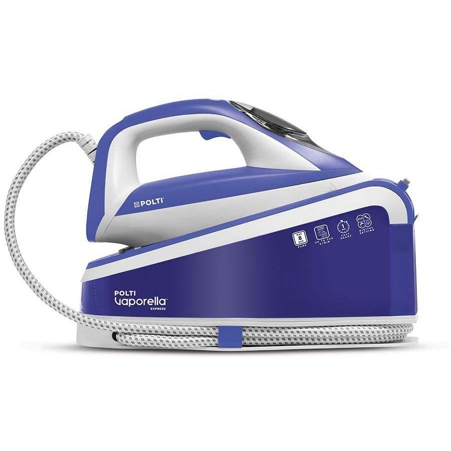 Polti Vaporella Express VE30.30 Ferro da Stiro con Generatore di Vapore 2200 W 8 Bar Serbatoio 1,6 L Blu e Bianco