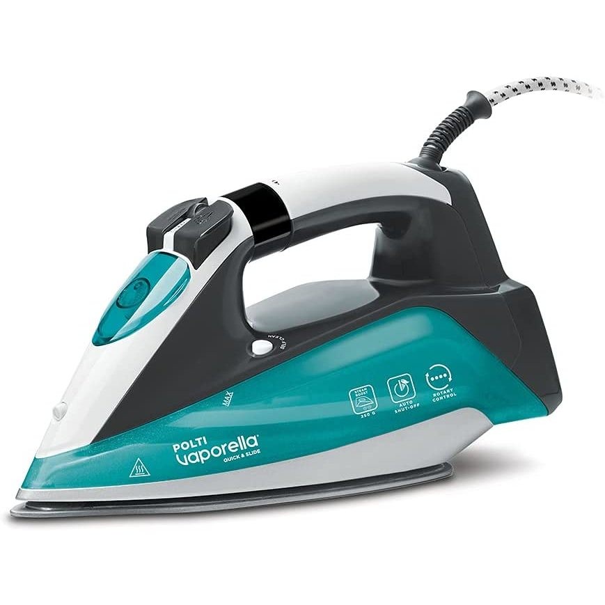 Polti Vaporella Quick & Slide QS220 Ferro da Stiro a Vapore Piastra Alluminio PRO-Slide 2400 W Bianco e Blu