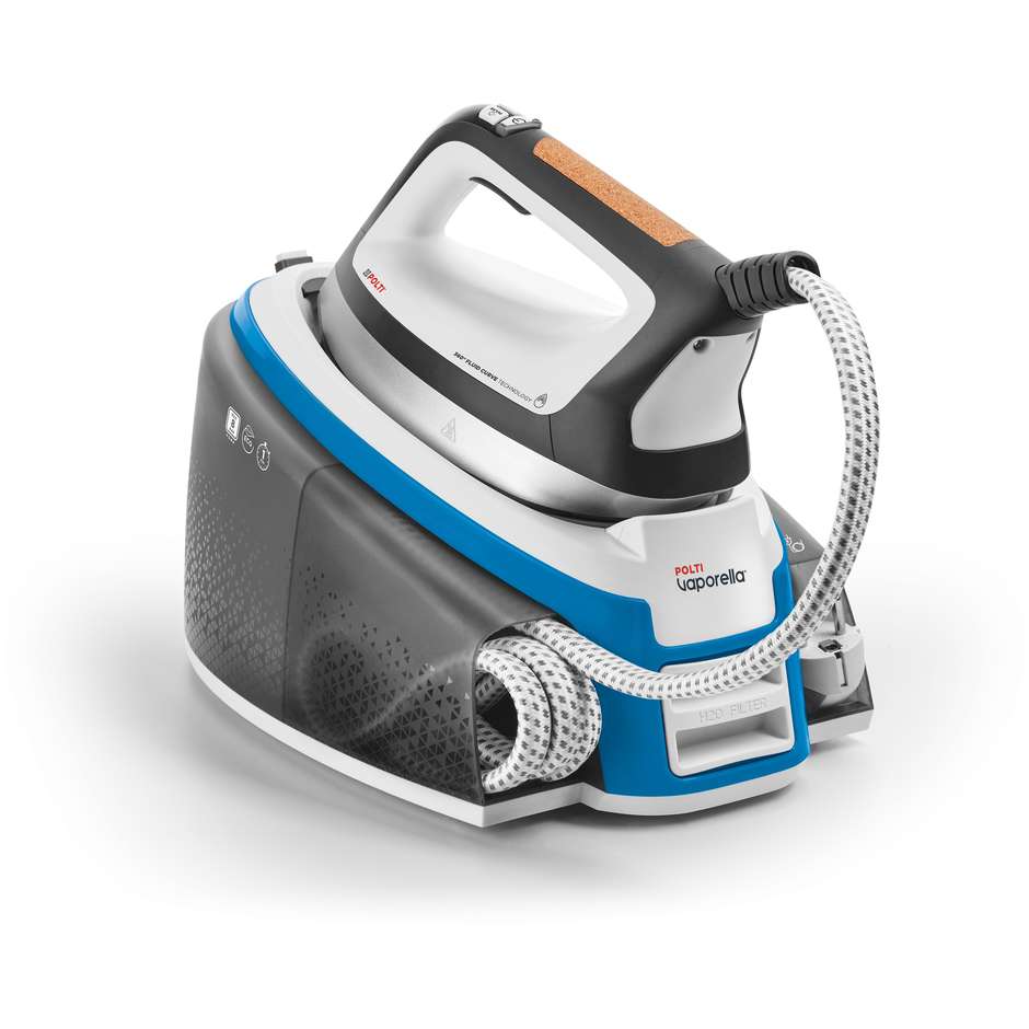 Polti VI50.40 Ferro da Stiro con Caldaia Potenza 2400 w Colore Bianco e Celeste