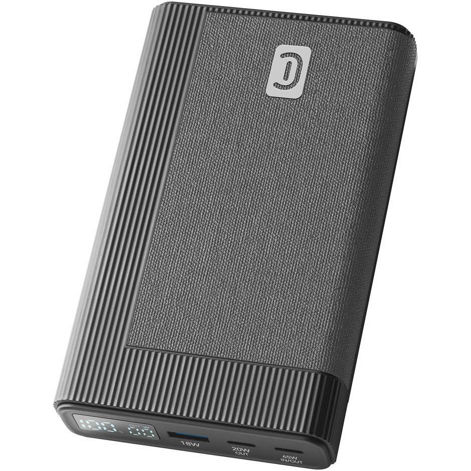 powerbank 20000 pd65w nero