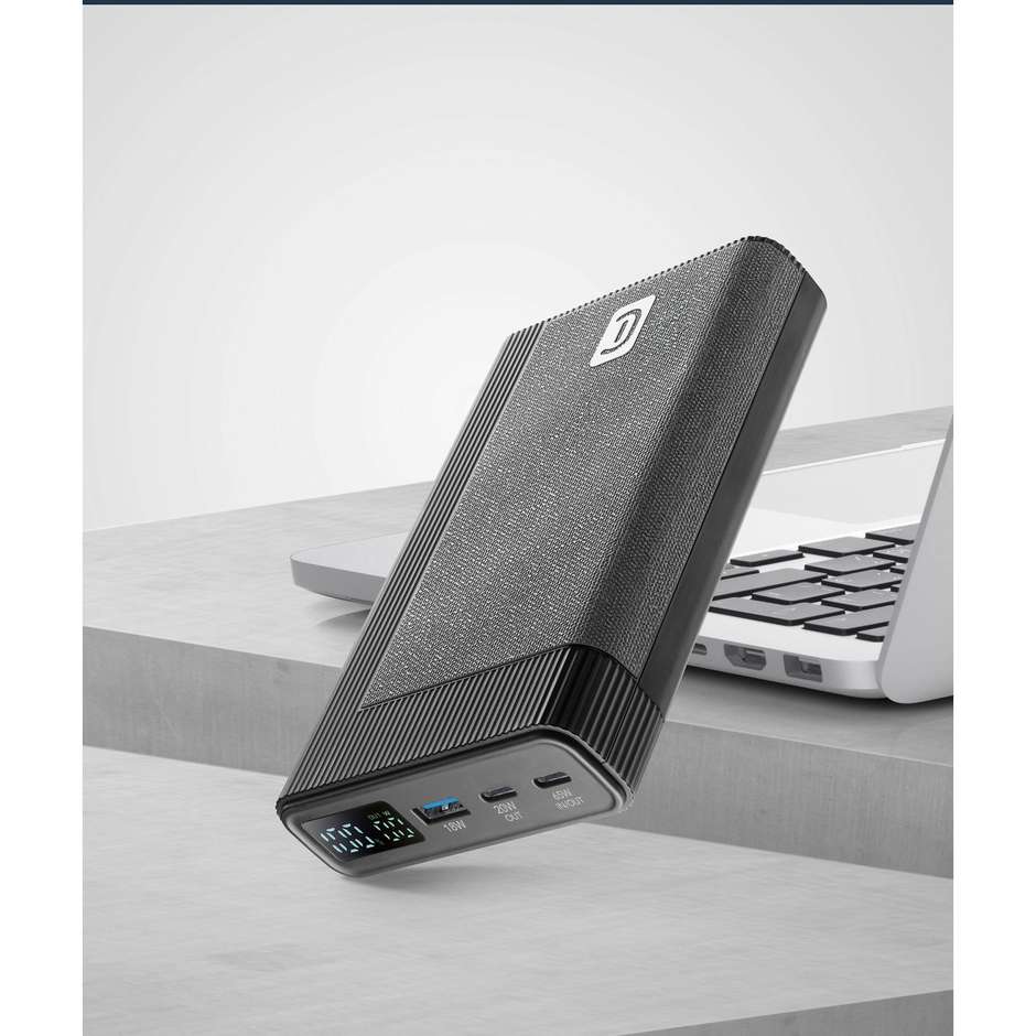 powerbank 20000 pd65w nero