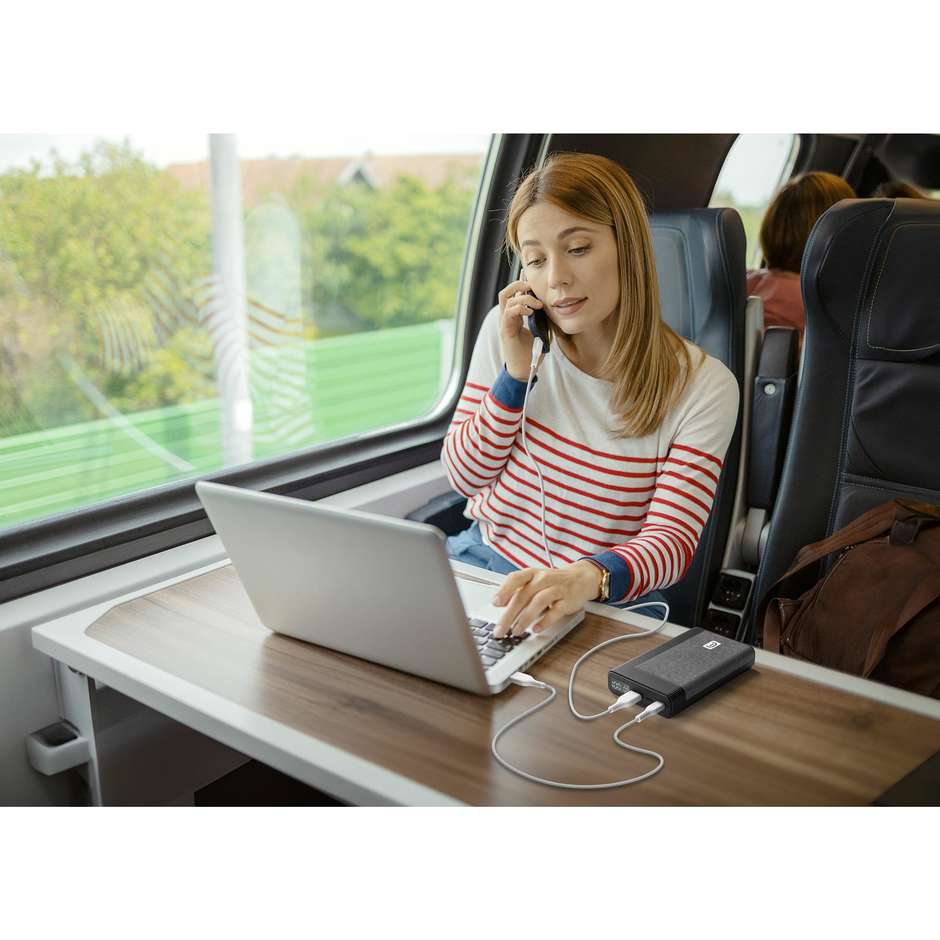 powerbank 20000 pd65w nero