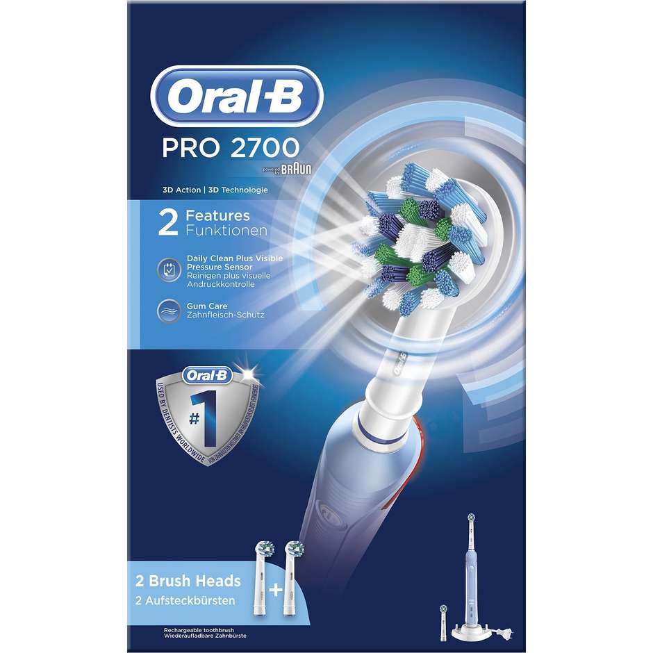 pro2700cro braun spazzolino elettrico oral-b pro 2700 cross action