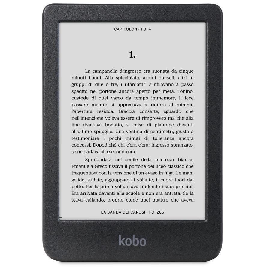 Rakuten Kobo Clara BW N365-KU-BK-K-EP, e-reader touch 6″, 16 GB, nero