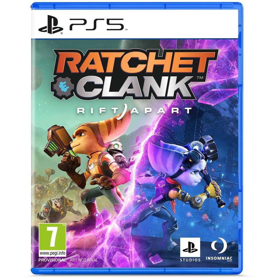 Ratchet & Clank: Rift Apart per PlayStation 5 Avventura d'Azione Interdimensionale Rivet e Clank Insomniac Disco Blu-ray