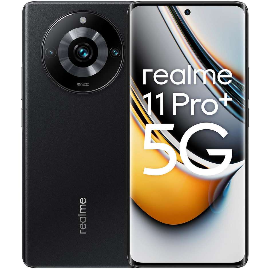 Realme 11 Pro+ Smartphone 5G 6.7" Ram 12 GB Memoria 512 GB Android 13  Colore Nero