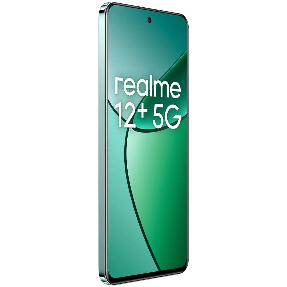 Realme 12+ 5G Smartphone 6,67" Ram 12 Gb Memoria 512 Gb Android colore verde