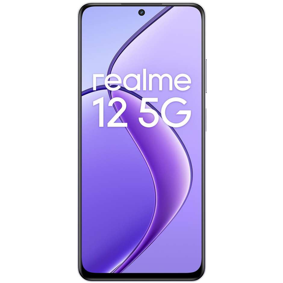 Realme 12 5G Smartphone 6,72" Ram 8 Gb Memoria 256 Gb Android colore viola