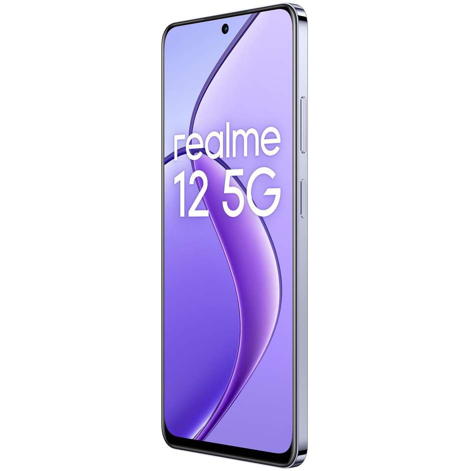 Realme 12 5G Smartphone 6,72" Ram 8 Gb Memoria 256 Gb Android colore viola