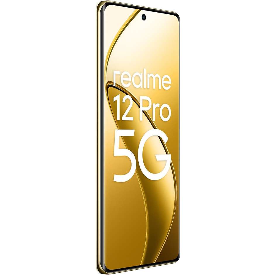 Realme 12 Pro 5G Smartphone 6,7" Ram 12 Gb Memoria 256 Gb Android colore beige