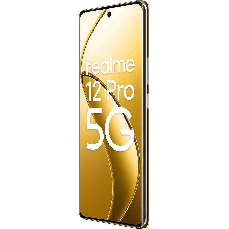 Realme 12 Pro 5G Smartphone 6,7" Ram 12 Gb Memoria 256 Gb Android colore beige