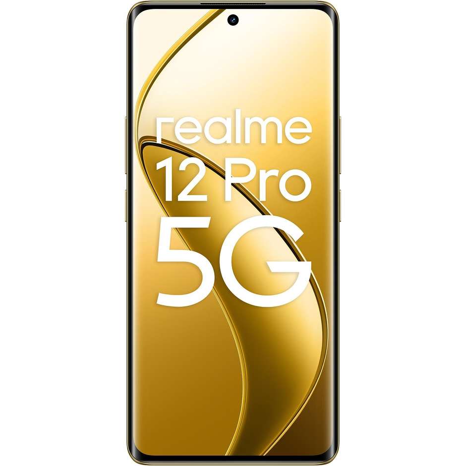 Realme 12 Pro 5G Smartphone 6,7" Ram 12 Gb Memoria 256 Gb Android colore beige