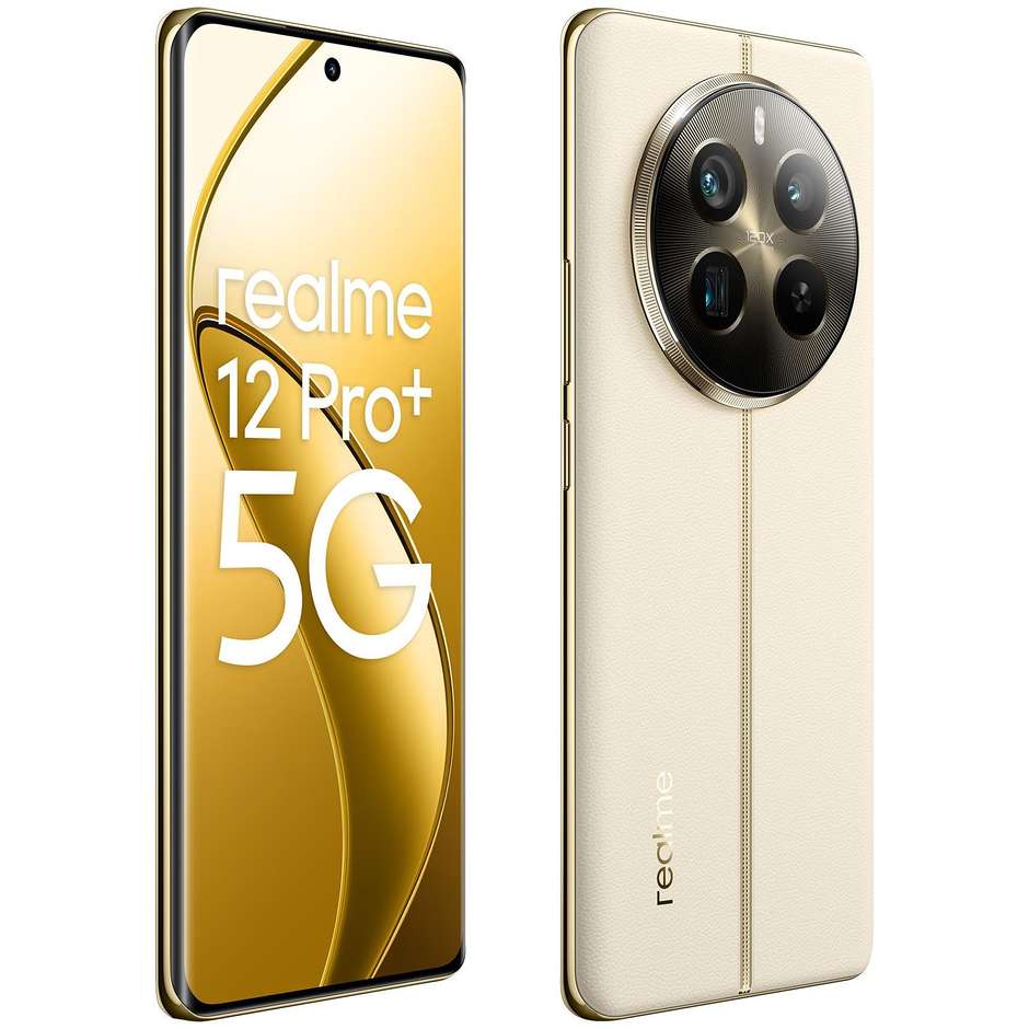 Realme 12 Pro+ 5G Smartphone 6,7" Ram 12 Gb Memoria 512 Gb Android colore beige