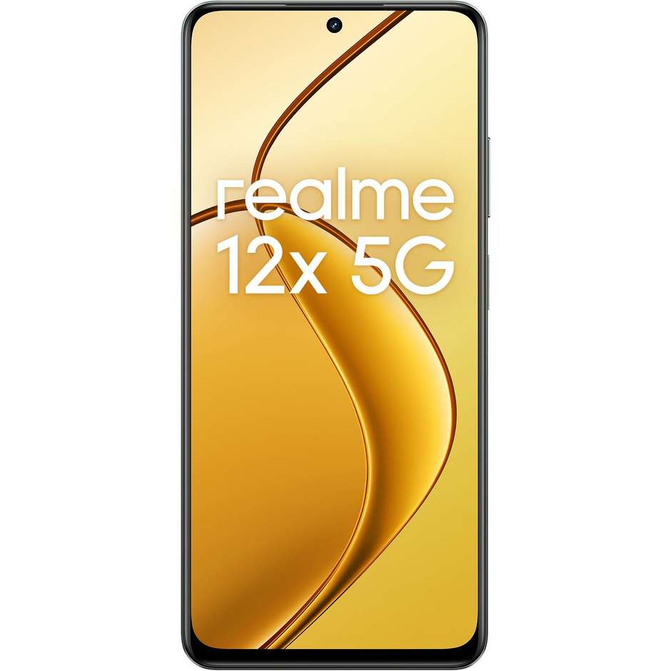 Realme 12X 5G Smartphone 6,67" Ram 8 Gb Memoria 256 Gb Android colore nero