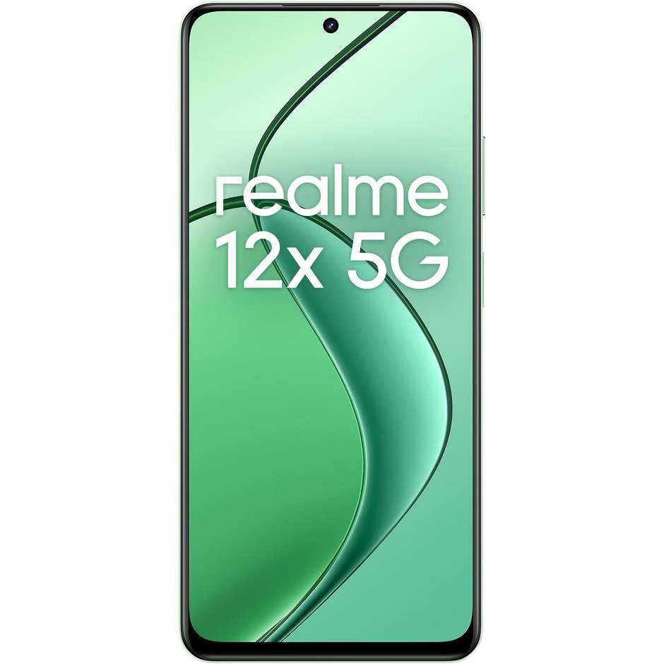 Realme 12X 5G Smartphone 6,67" Ram 8 Gb Memoria 256 Gb Android colore verde