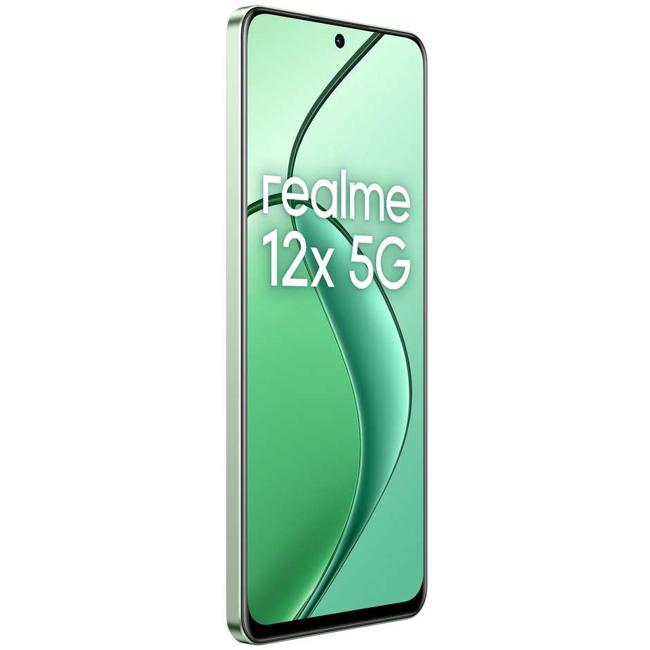 Realme 12X 5G Smartphone 6,67" Ram 8 Gb Memoria 256 Gb Android colore verde