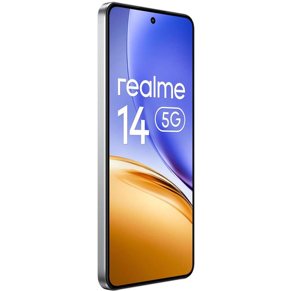 Realme 14 Smartphone 5G 6.67" Ram 12 GB Memoria 256 GB Android 15 Colore Argento